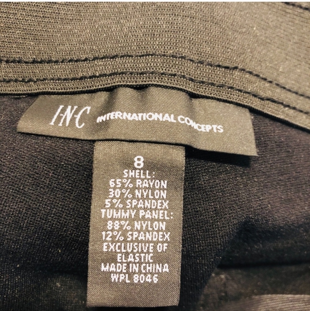 INC Legging Style Pants Back Pockets Women Size 8 - Picture 6 of 10